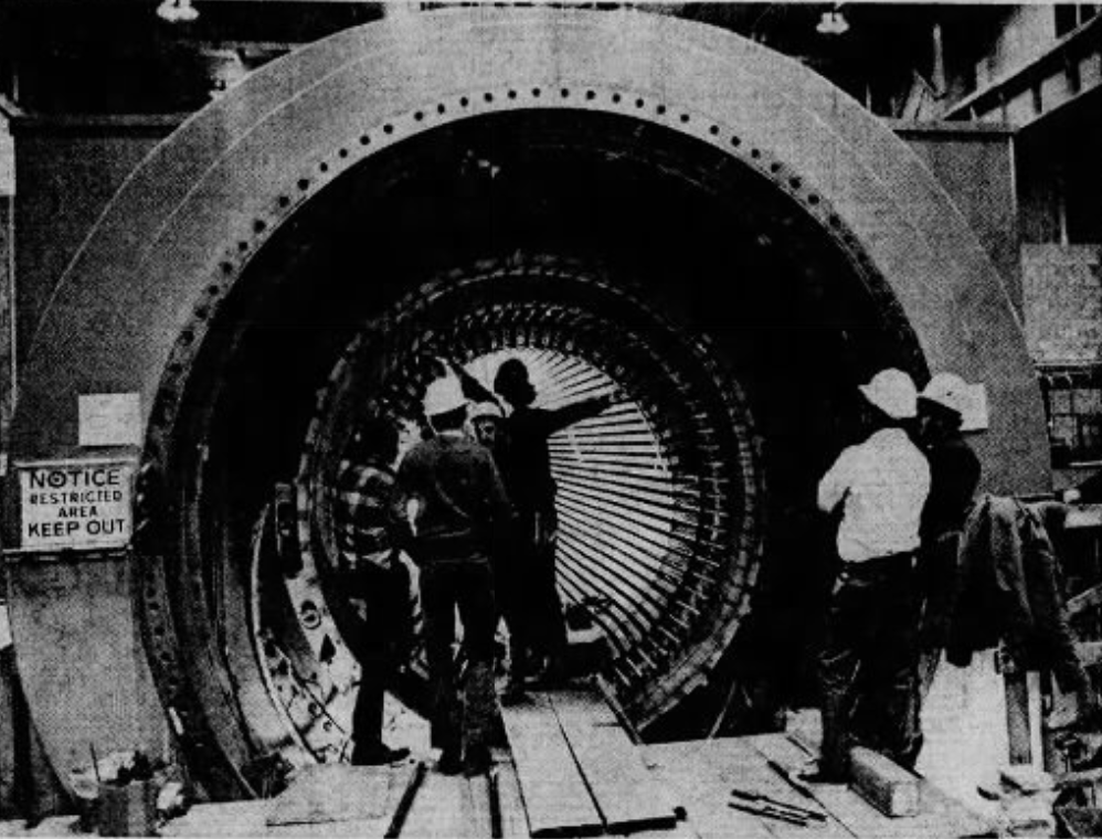 Peach Bottom generator, 1974